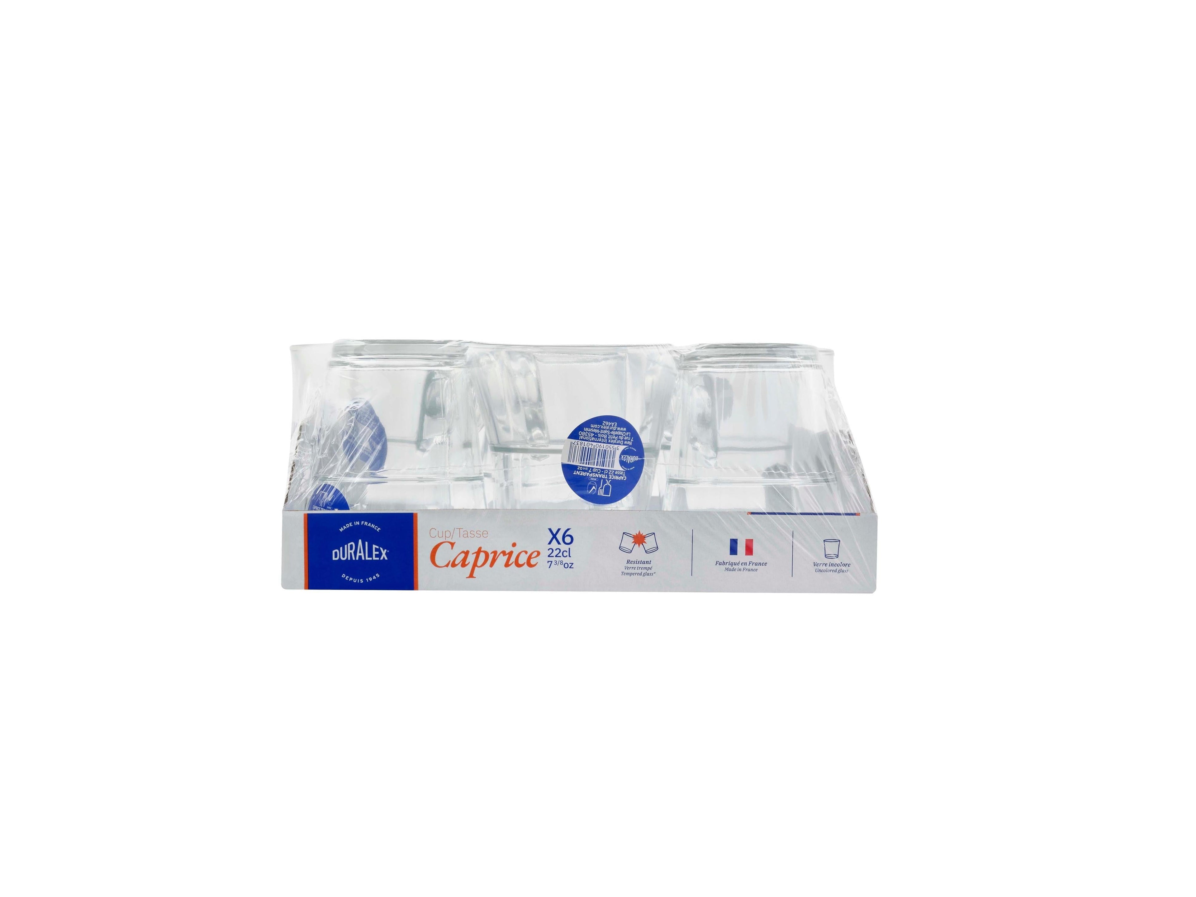 Pack De 6 Tasses Caprice - Transparent - 22Cl