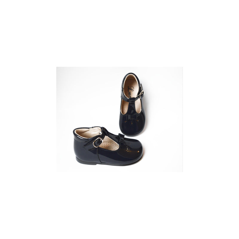 Chaussures Bottillons Salomés Zélie - Vernis Bleu Marine - Fille