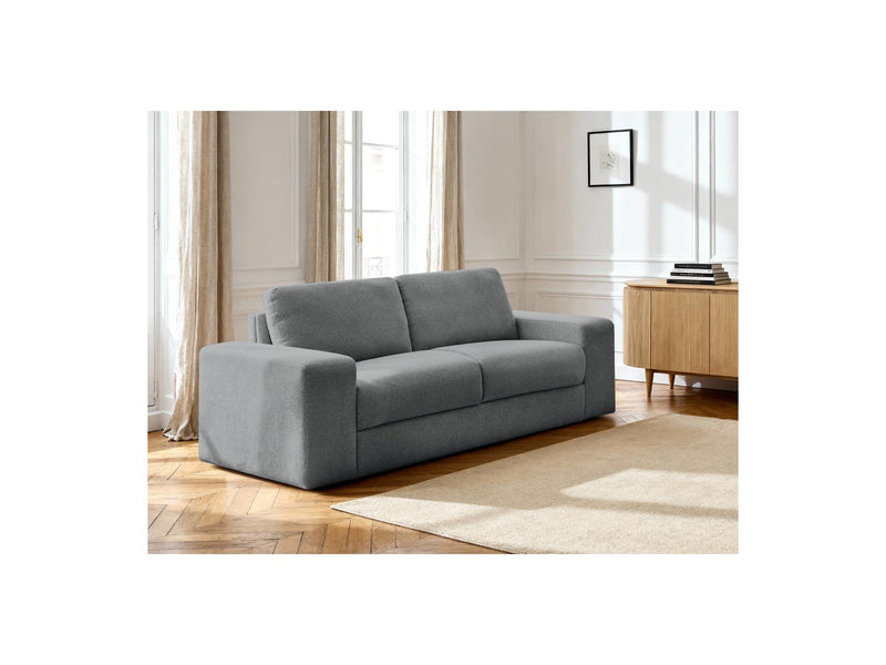 Ibiza - Sofá Recto Convertible - Tela Texturizada Apertura Express