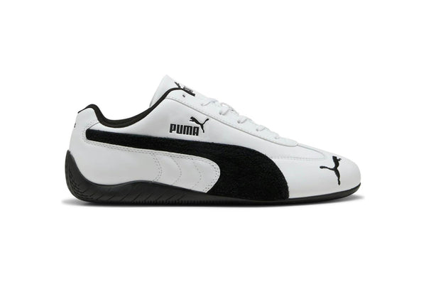 Puma Speedcat Leather White Black Suede Formstrip - Black;White