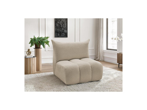 Azra - 1 Seater Chair Without Armrest For Modular Sofa - Bouclette Fabric