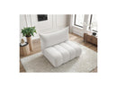 Azra - 2 Seater Armless Chair for Modular Sofa - Bouclette Fabric