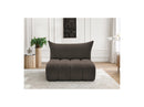 Azra - 2 Seater Armless Chair for Modular Sofa - Bouclette Fabric