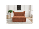 Azra - 2 Seater Armless Chair for Modular Sofa - Bouclette Fabric