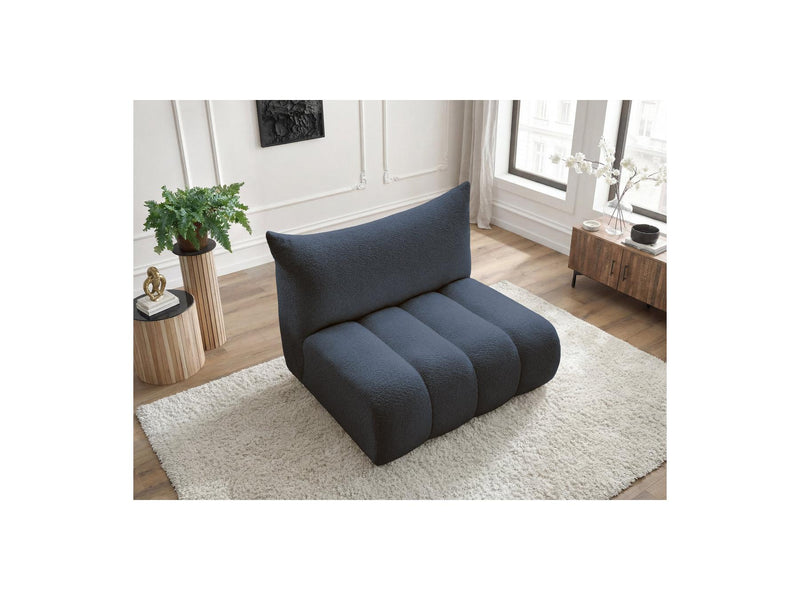 Azra - 2 Seater Armless Chair for Modular Sofa - Bouclette Fabric