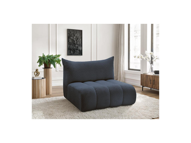 Azra - 2 Seater Armless Chair for Modular Sofa - Bouclette Fabric