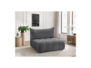 Azra - 2 Seater Armless Chair for Modular Sofa - Bouclette Fabric