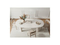 Constance - Mesa de comedor ovalada - Beige efecto hormigón