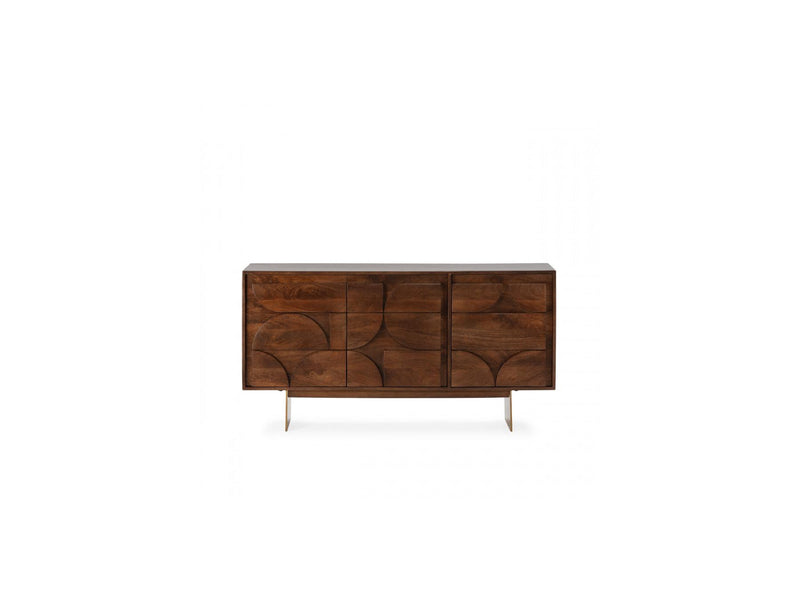 Berenice - Buffet 3 Portes - Bois Massif De Manguier