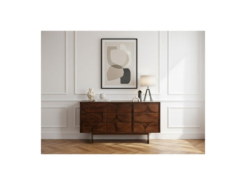 Berenice - Aparador de 3 puertas - Madera maciza de mango
