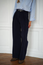 Pantalon Droit Sandro - Marine