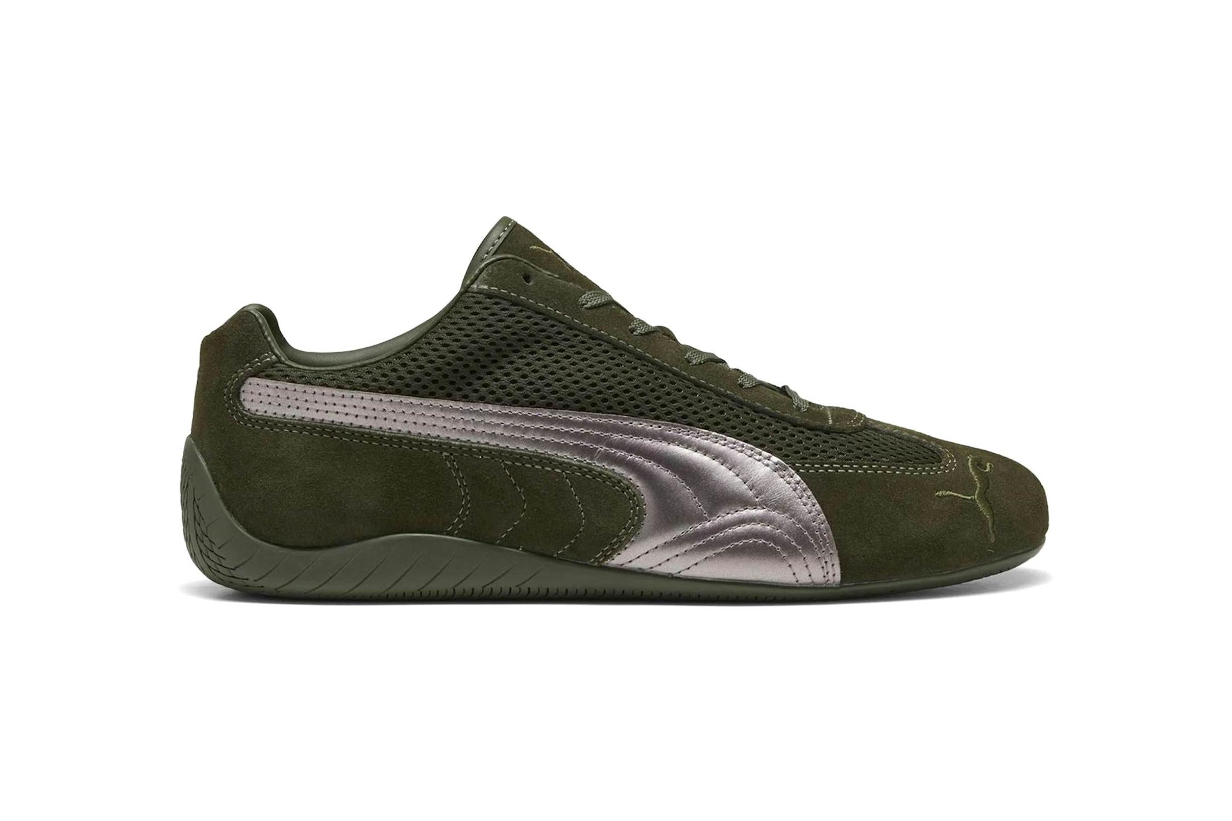 Puma Speedcat Premium Oliva Oscuro Plata Mate - Gris