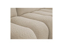 Azra - Canapé D'Angle Fixe Modulable - Tissu Bouclette - Angle Droit