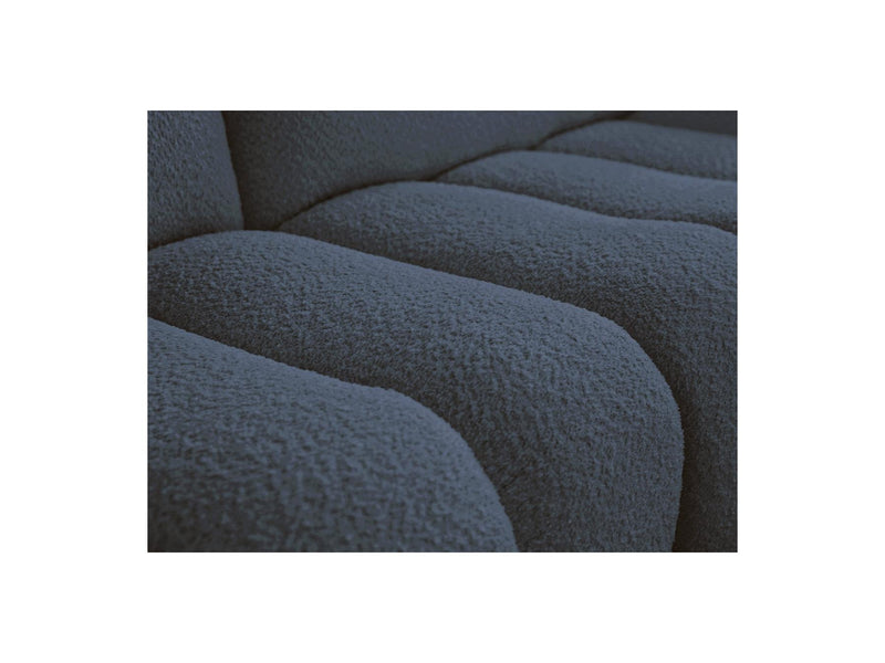 Azra - Canapé D'Angle Fixe Modulable - Tissu Bouclette - Angle Droit