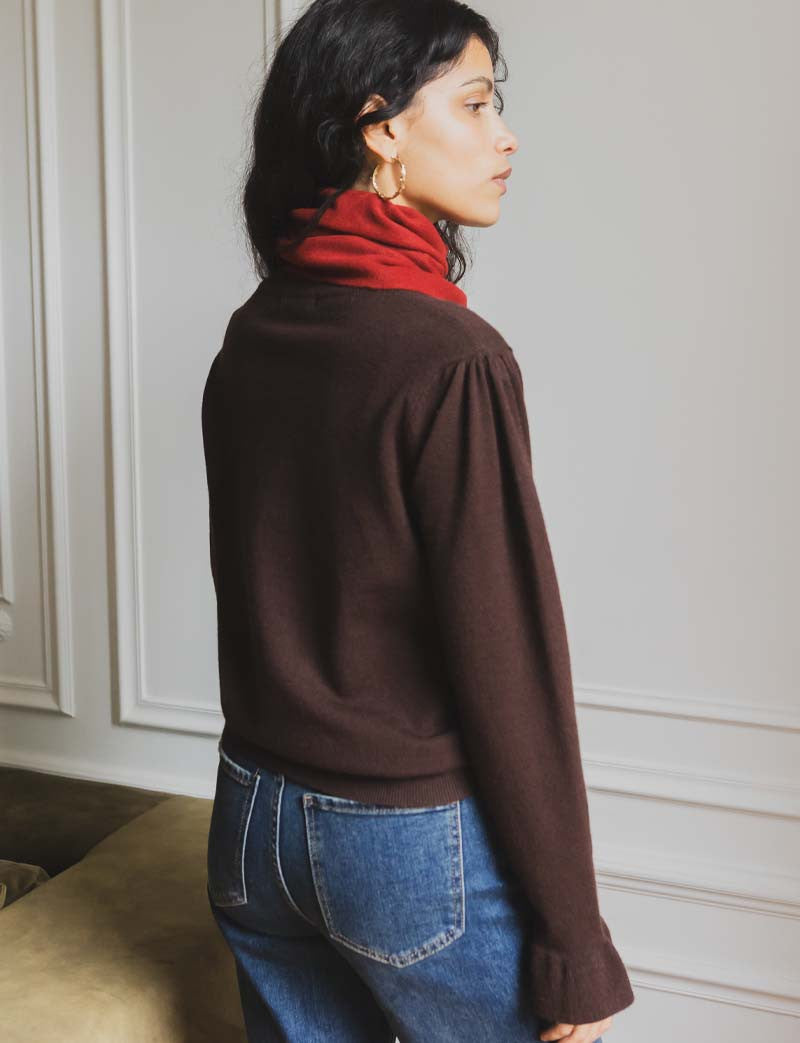 Gilet Marron Vani