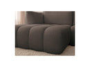 Azra - Canapé D'Angle Fixe Modulable - Tissu Bouclette - Angle Gauche