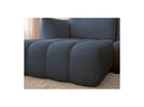 Azra - Canapé D'Angle Fixe Modulable - Tissu Bouclette - Angle Gauche