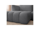 Azra - Canapé D'Angle Fixe Modulable - Tissu Bouclette - Angle Gauche