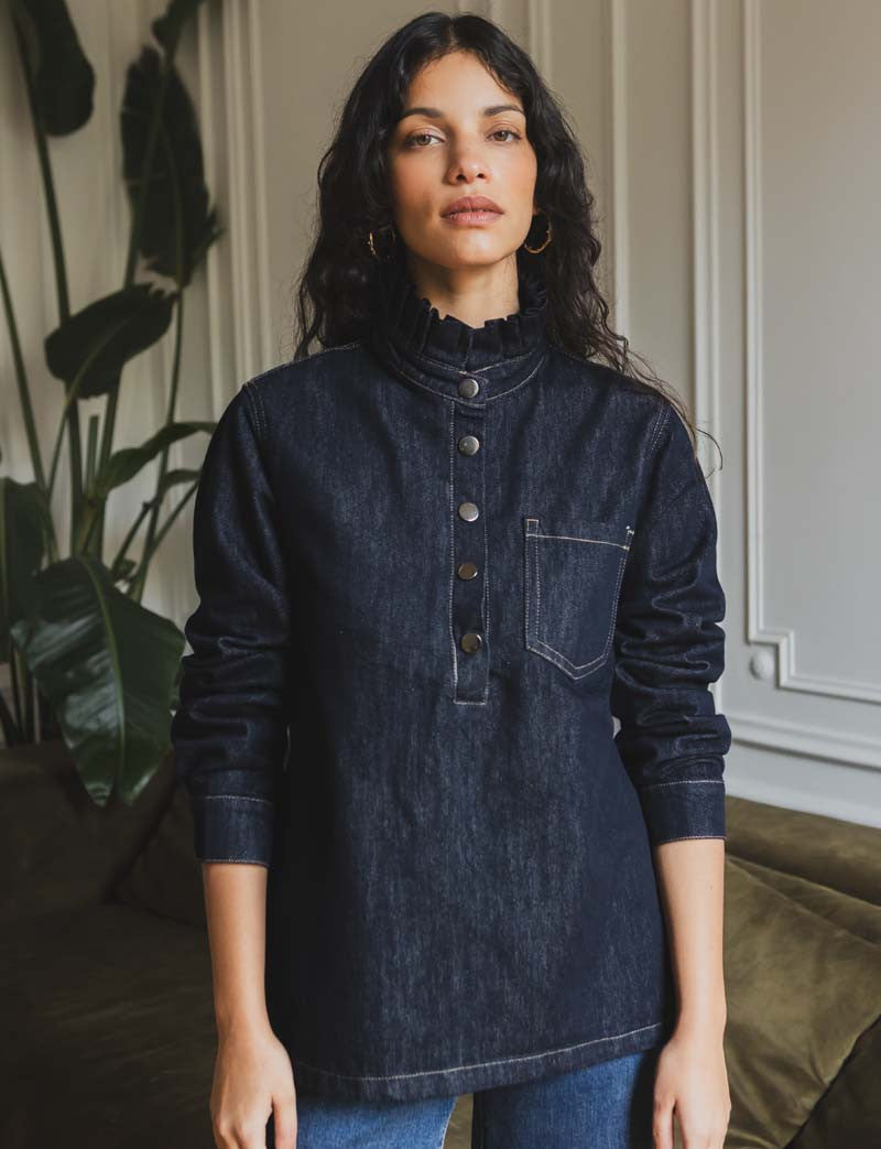 Rå Denimbluse Wany