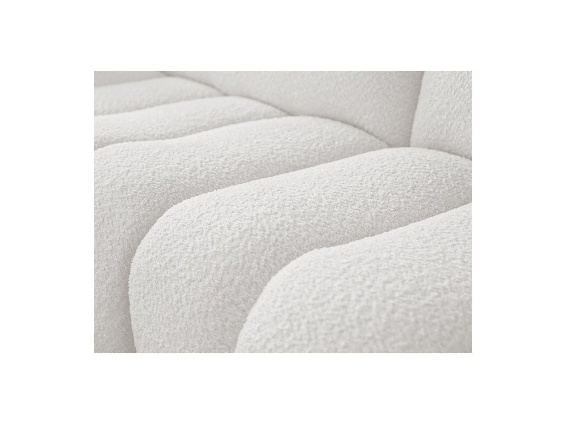Azra - Fixed Corner Sofa - Bouclé Fabric - Left Corner