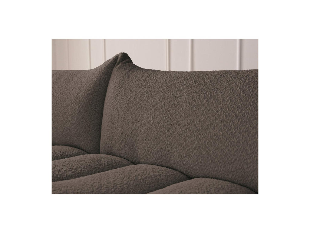 Azra - Fixed Corner Sofa - Bouclé Fabric - Left Corner