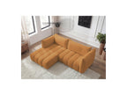 Azra - Fixed Corner Sofa - Bouclé Fabric - Left Corner