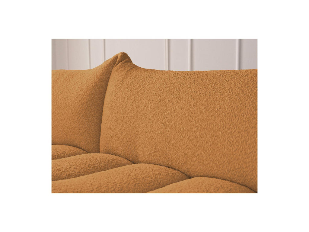 Azra - Fixed Corner Sofa - Bouclé Fabric - Left Corner