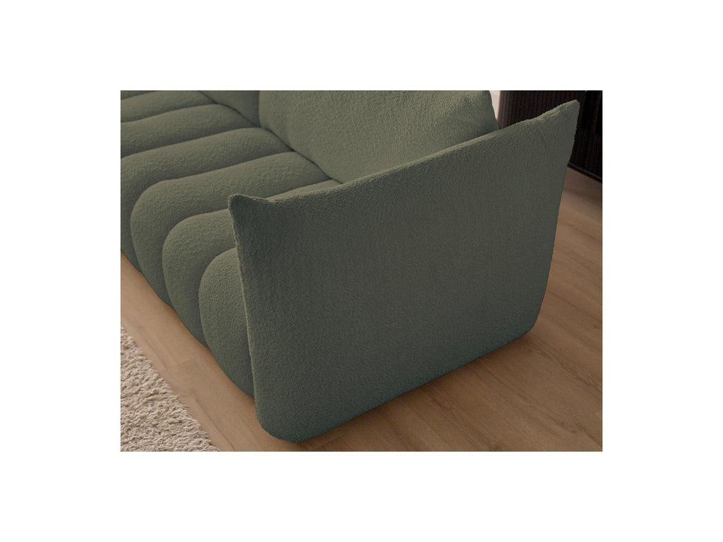 Azra - Fixed Corner Sofa - Bouclé Fabric - Left Corner