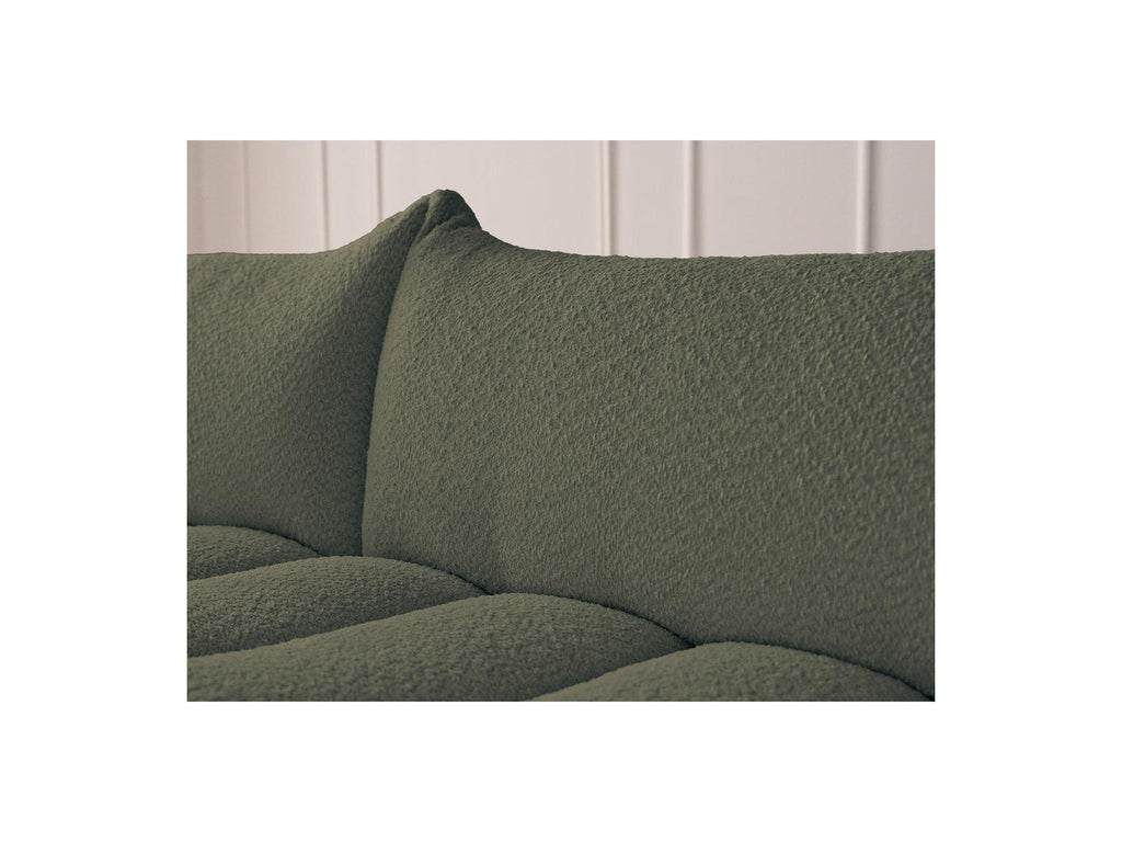 Azra - Fixed Corner Sofa - Bouclé Fabric - Left Corner