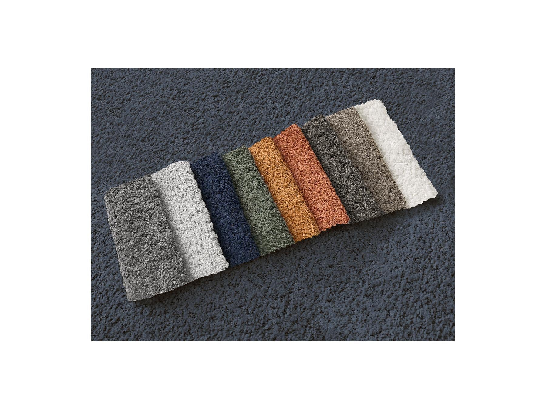 Azra - Fixed Corner Sofa - Bouclé Fabric - Left Corner