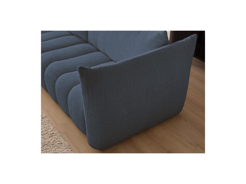 Azra - Fixed Corner Sofa - Bouclé Fabric - Left Corner