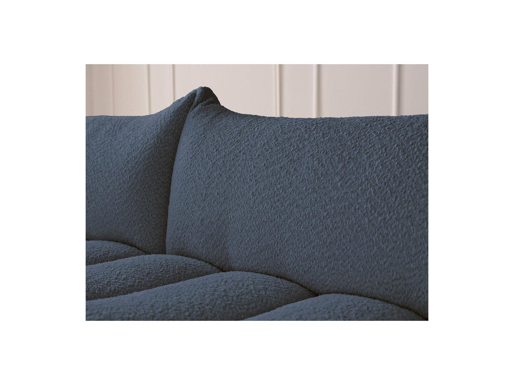Azra - Fixed Corner Sofa - Bouclé Fabric - Left Corner