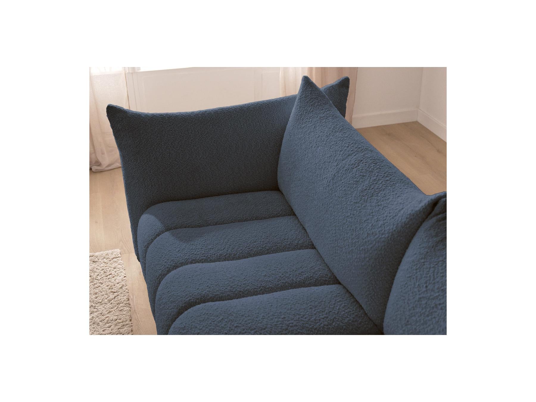 Azra - Fixed Corner Sofa - Bouclé Fabric - Left Corner