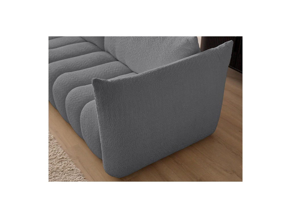 Azra - Fixed Corner Sofa - Bouclé Fabric - Left Corner