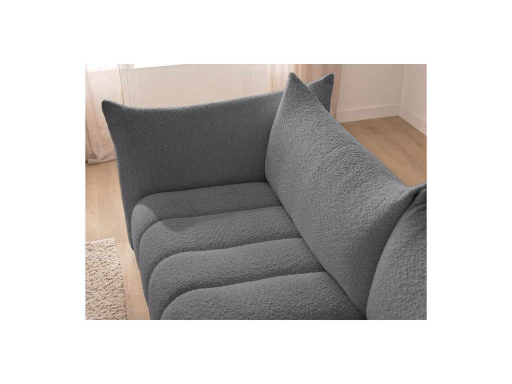 Azra - Fixed Corner Sofa - Bouclé Fabric - Left Corner