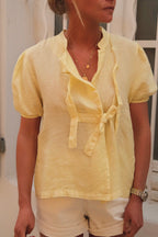 Blouse Célestine lin jaune