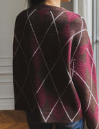 Pull Bordeaux & Marron Yalven