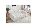 Azra - Fixed Straight 3-Seater Sofa - Bouclé Fabric