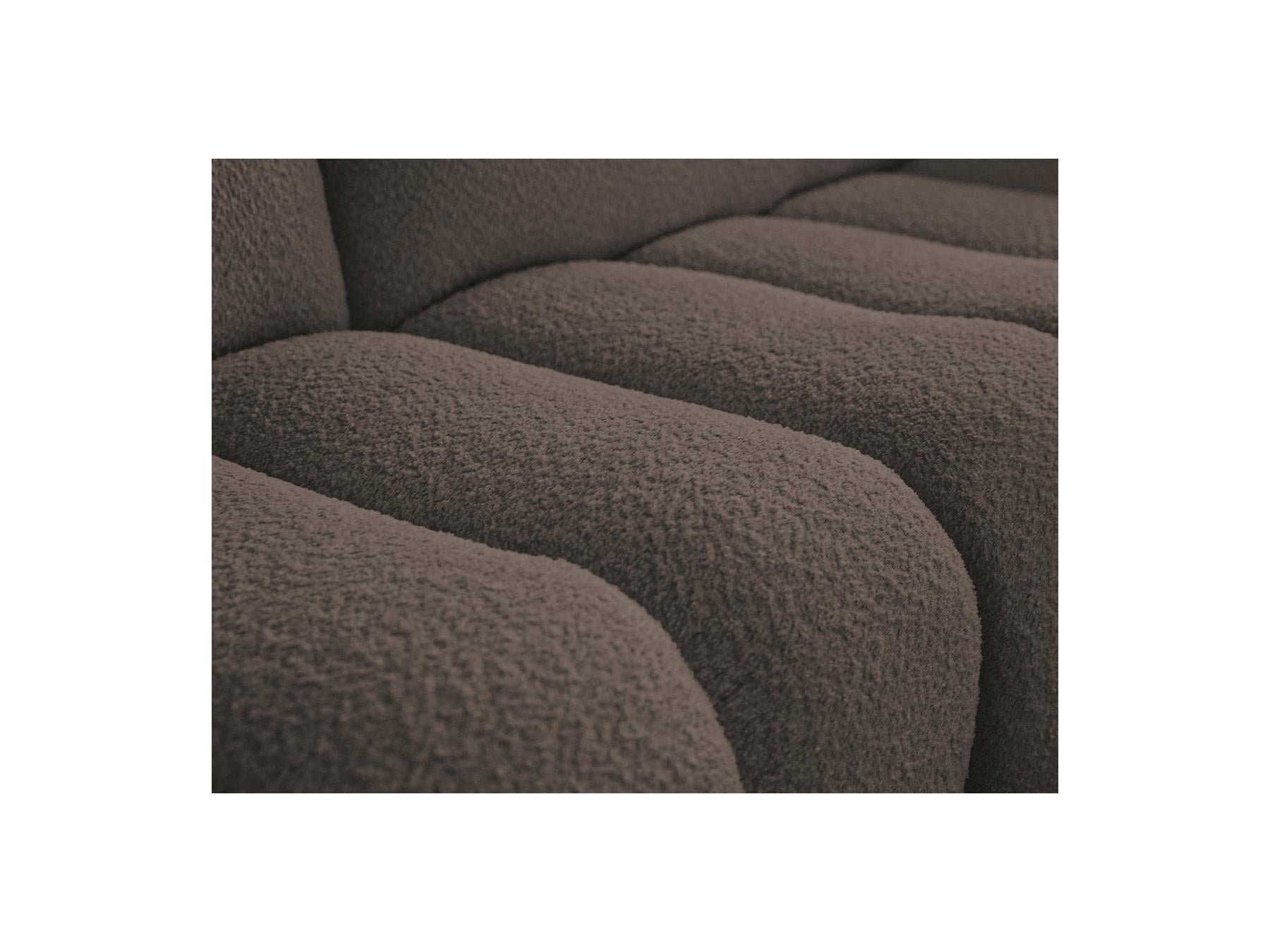 Azra - Fixed Straight 3-Seater Sofa - Bouclé Fabric