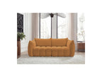 Azra - Fixed Straight 3-Seater Sofa - Bouclé Fabric