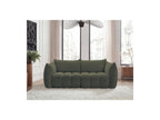 Azra - Fixed Straight 3-Seater Sofa - Bouclé Fabric