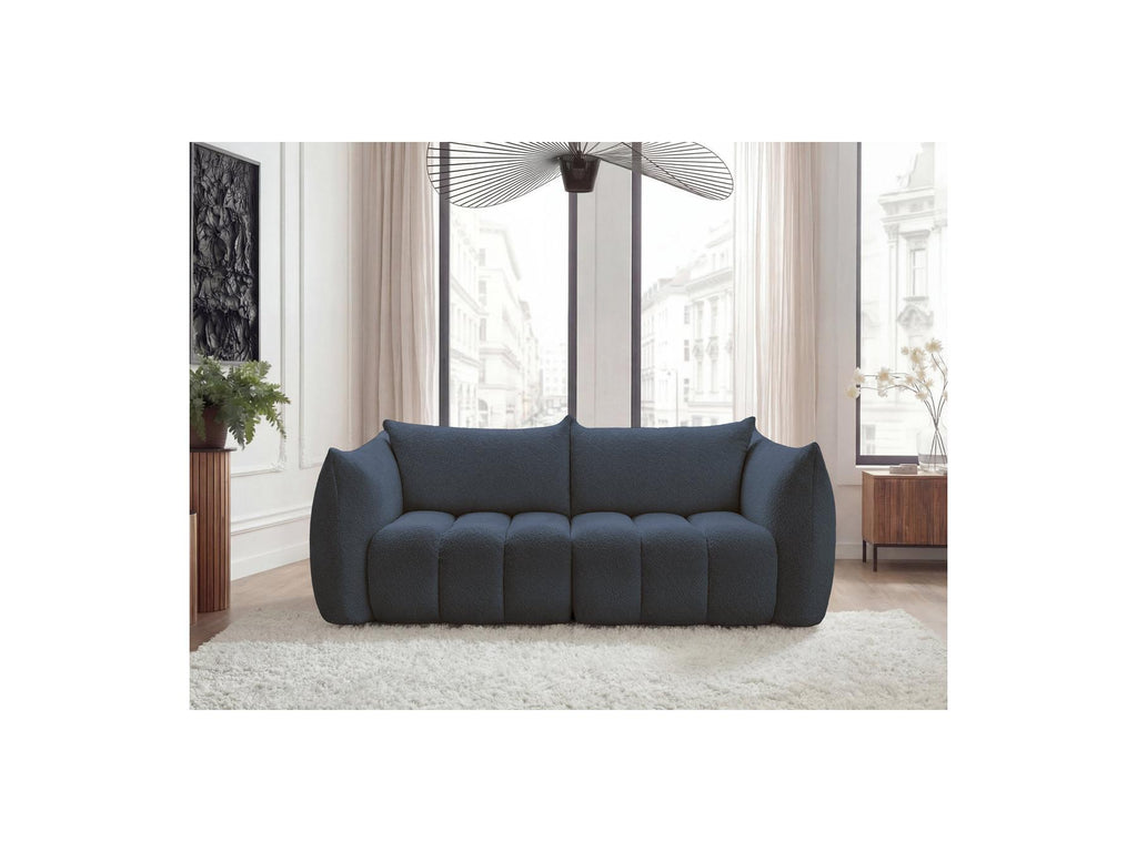 Azra - Fixed Straight 3-Seater Sofa - Bouclé Fabric
