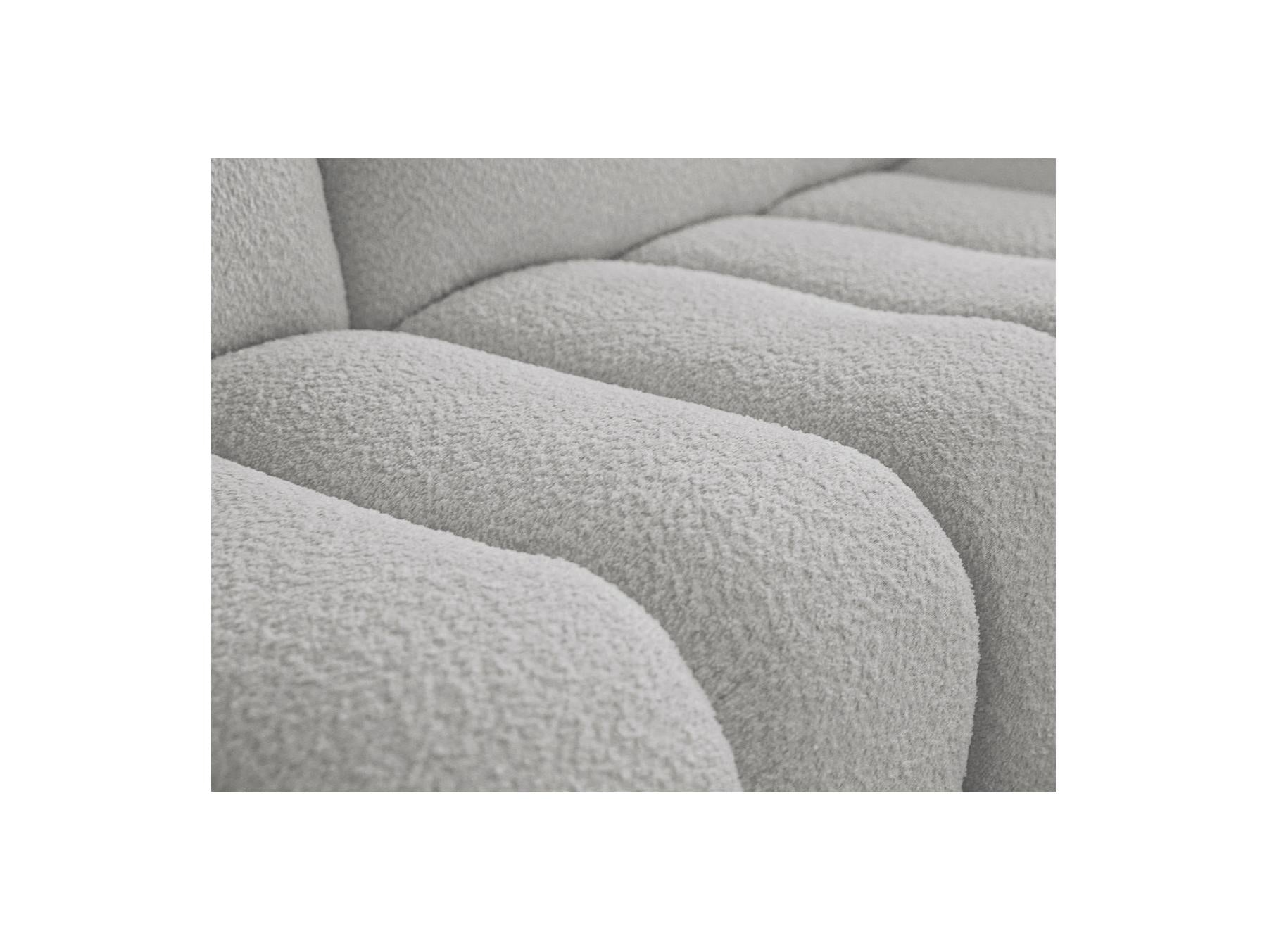 Azra - Fixed Straight 3-Seater Sofa - Bouclé Fabric