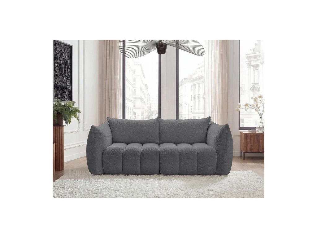 Azra - Fixed Straight 3-Seater Sofa - Bouclé Fabric