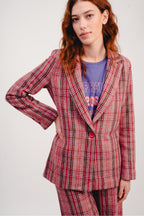 El blazer a cuadros rosa Jimmy