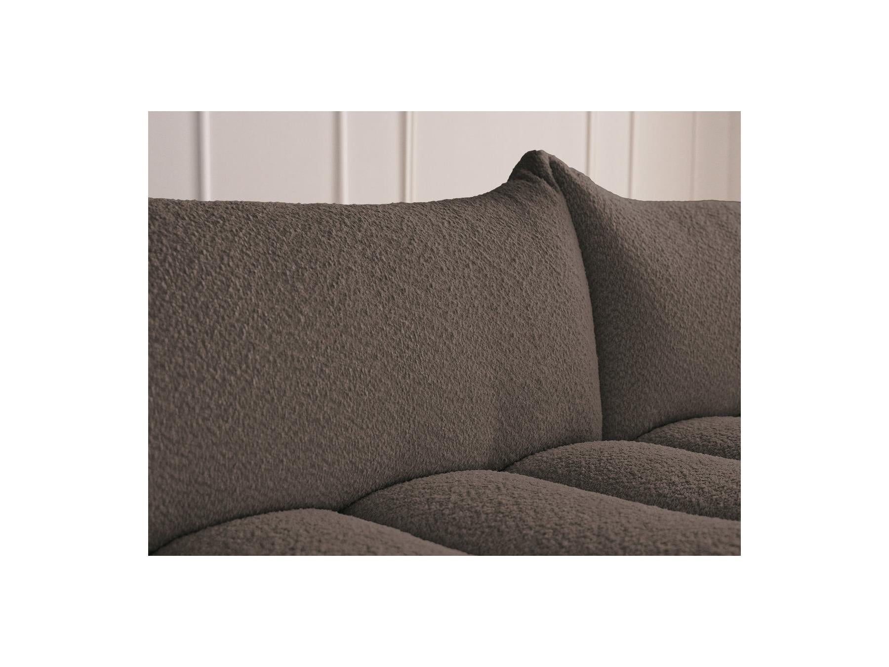 Azra - Fixed Straight 4-Seater Sofa - Bouclé Fabric
