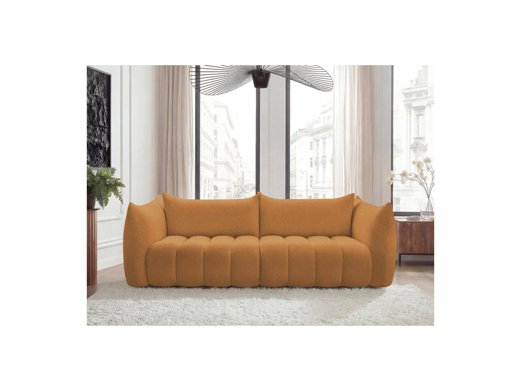 Azra - Fixed Straight 4-Seater Sofa - Bouclé Fabric