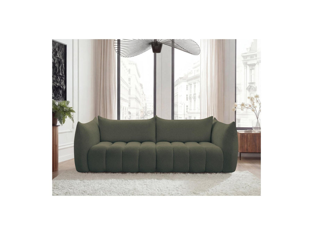 Azra - Fixed Straight 4-Seater Sofa - Bouclé Fabric