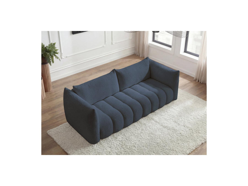 Azra - Fixed Straight 4-Seater Sofa - Bouclé Fabric