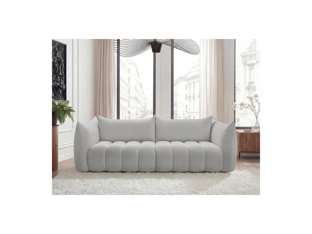 Azra - Fixed Straight 4-Seater Sofa - Bouclé Fabric
